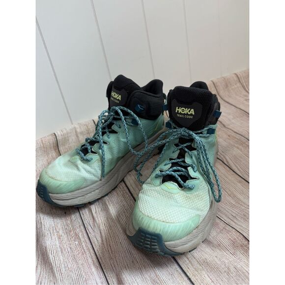 Hoka One One Women's Trail Code GTX Gore-Tex Vibram Hiking Boot Shoes Size 7.5B - Picture 3 of 11